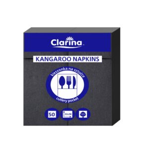 Serwetki czarne kangurki