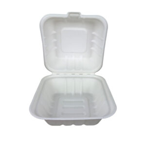 Pudełko na hamburgera z trzciny cukrowej