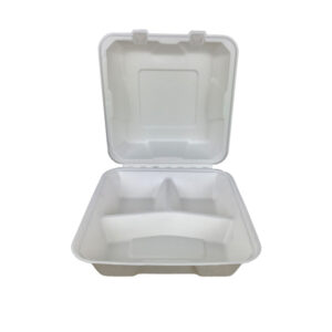 Menubox 3-dzielny z trzciny cukrowej duży