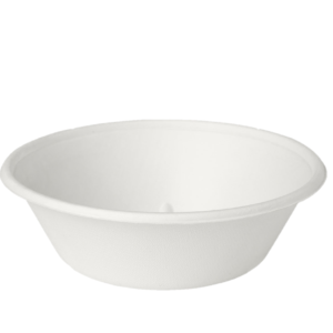 Miska sałatkowa z trzciny cukrowej biała