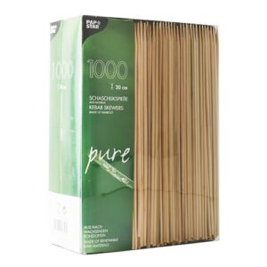 Drewniane patyczki do burgerów 20 cm/3 mm (1000 szt.)