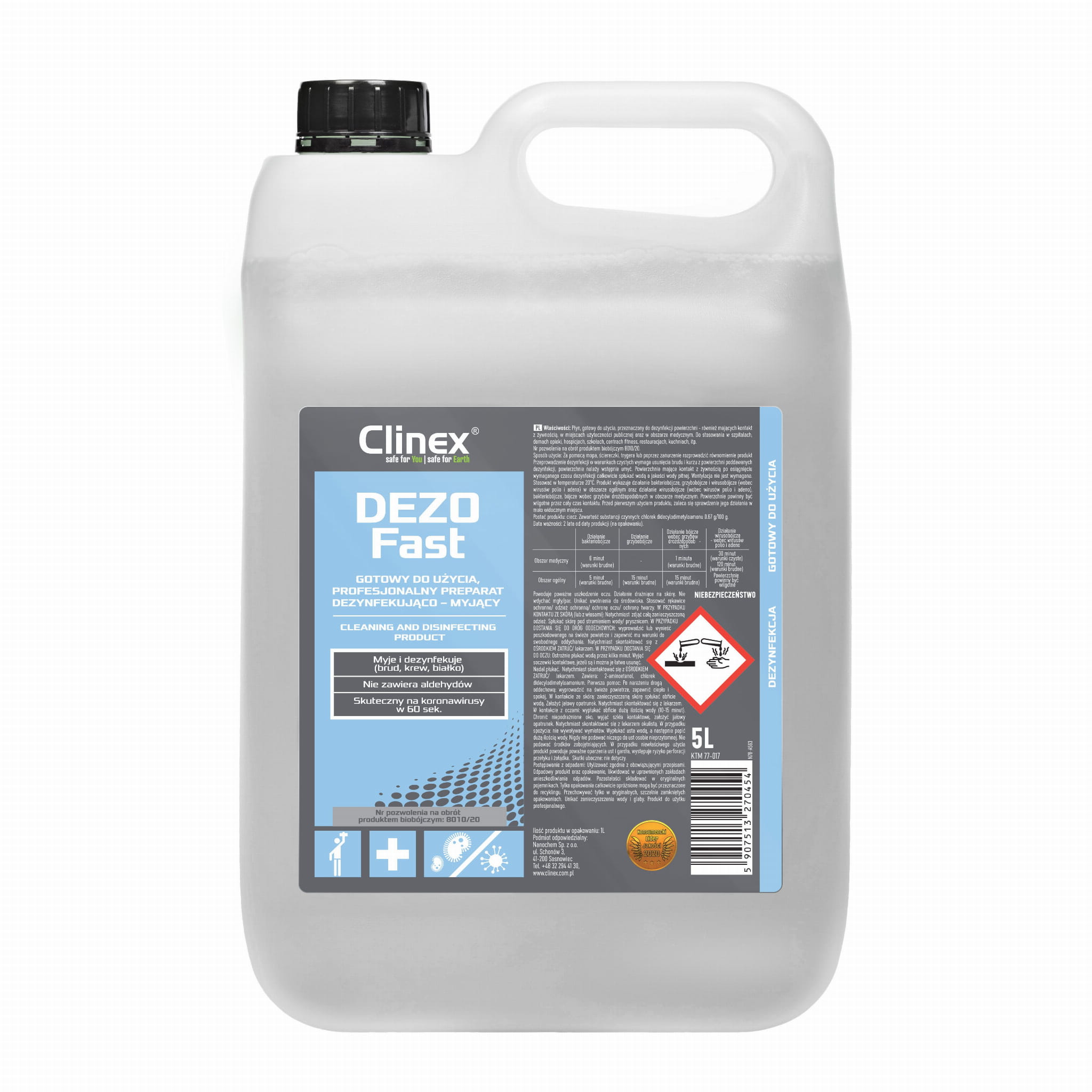 Clinex płyn do dezyfenkcji 5L