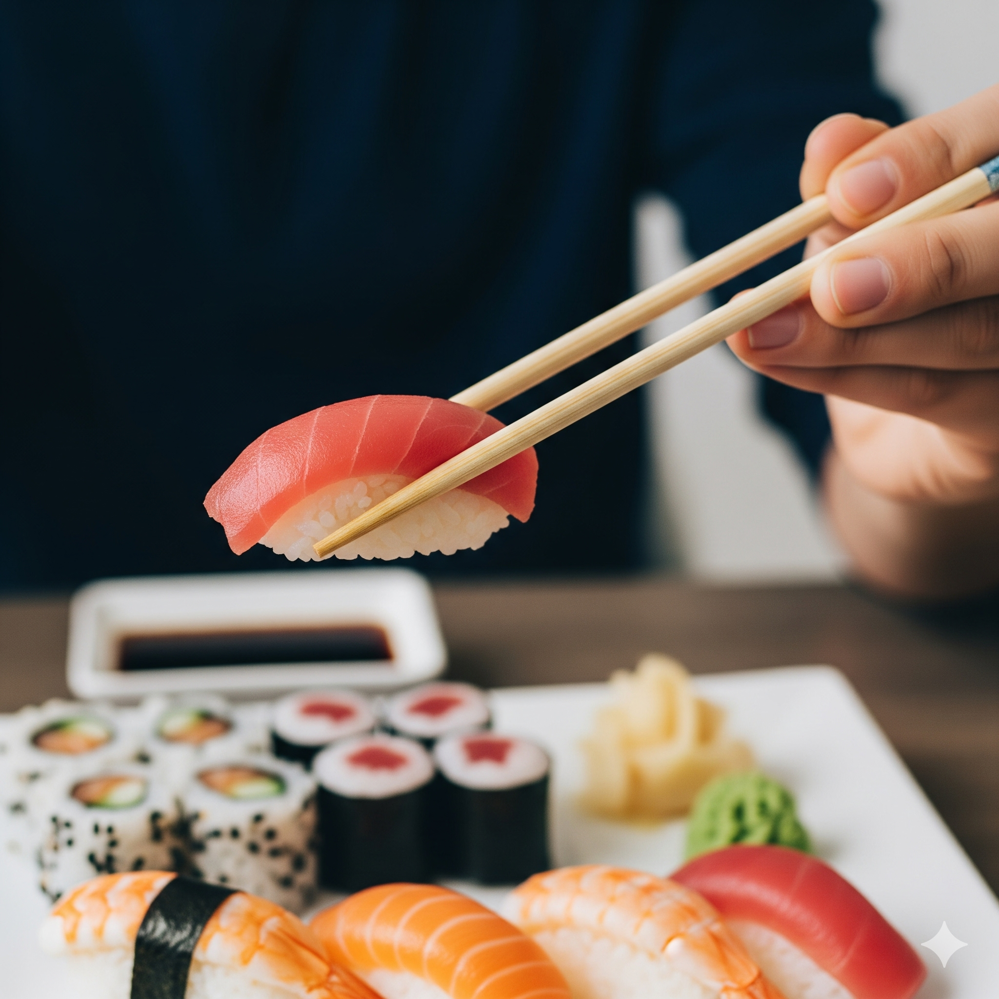 Jak trzymać pałeczki do sushi